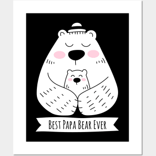 Best Papa Bear Ever - 1 Kid Posters and Art